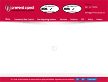 Tablet Screenshot of preventapest.ie