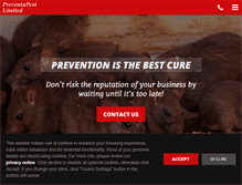 Tablet Screenshot of preventapest.co.uk